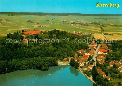 AK / Ansichtskarte Sitzenberg Reidling Fliegeraufnahme Teich Schloss Kat. Sitzenberg Reidling