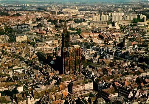 AK / Ansichtskarte Strasbourg Alsace Fliegeraufnahme Kathedrale Kat. Strasbourg