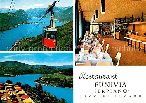 AK / Ansichtskarte Serpiano Lago di Lugano Bergbahn Restaurant