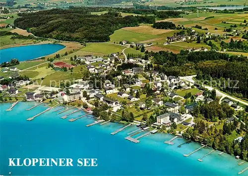 AK / Ansichtskarte Klopeinersee Fliegeraufnahme Kat. Oesterreich