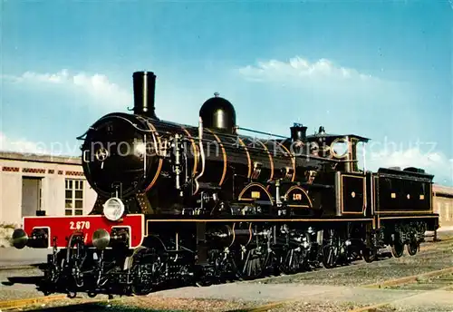 AK / Ansichtskarte Lokomotive Locomotive Atlantic 2.670 Nord Mulhouse  Kat. Eisenbahn