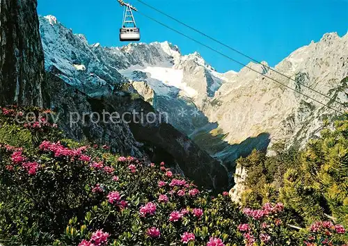 AK / Ansichtskarte Seilbahn Garmisch Osterfelder Hoellental Zugspitze Kat. Bahnen