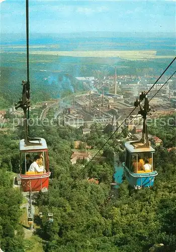 AK / Ansichtskarte Seilbahn Hexentanzplatz Thale  Kat. Bahnen