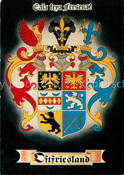 Ak Ansichtskarte Wappen Ostfriesland Kat Heraldik Nr Kn29272 Oldthing Ansichtskarten Unsortierte Motivkarten