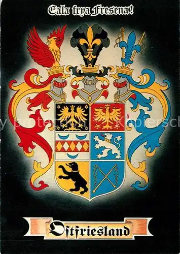 AK / Ansichtskarte Wappen Ostfriesland  Kat. Heraldik