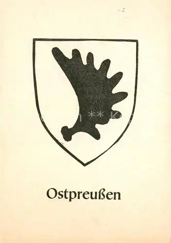AK / Ansichtskarte Wappen Ostpreussen  Kat. Heraldik