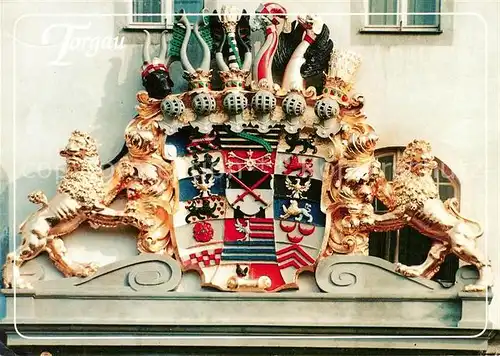 AK / Ansichtskarte Wappen Schloss Hartenfels Torgau  Kat. Heraldik