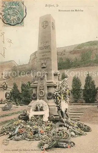 AK / Ansichtskarte Belfort Alsace Monument des Mobiles Kat. Belfort