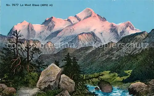 AK / Ansichtskarte Mont Blanc Panorama Kat. Chamonix Mont Blanc