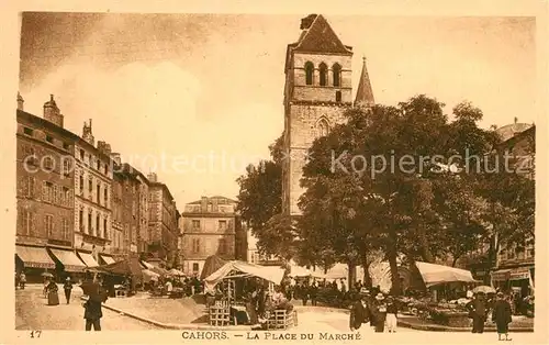 Cahors La Place du Marche Kat. Cahors