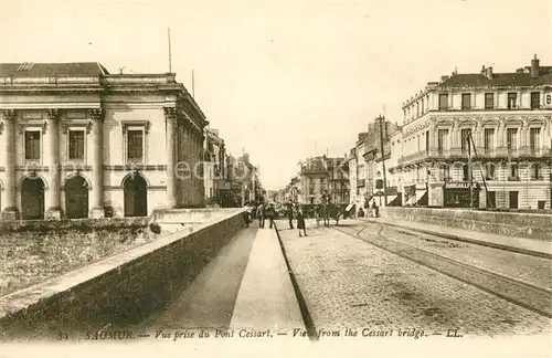 Saumur Vue prise du Pont Cessart Kat. Saumur