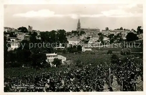 AK / Ansichtskarte Saint Emilion Vue generale Les Vignables Kat. Saint Emilion