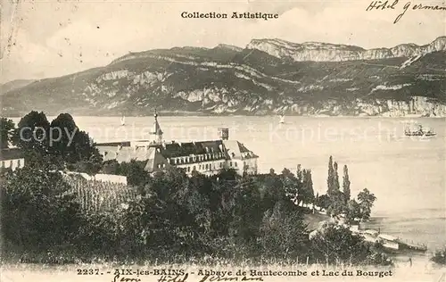 AK / Ansichtskarte Aix les Bains Abbaye de Hautecombe et Lac du Bourget Kat. Aix les Bains