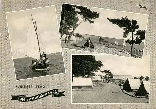 AK / Ansichtskarte Steinhuder Meer Weisser Berg Campingplatz Kat. Wunstorf