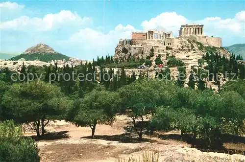 AK / Ansichtskarte Athenes Athen Acropolis und Licabetta Kat. Griechenland