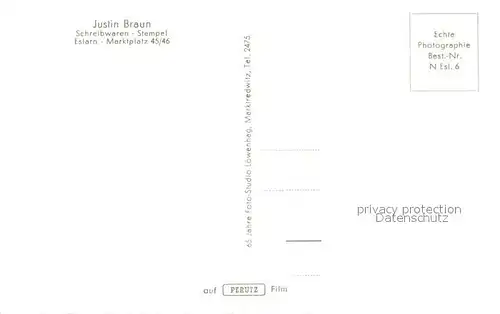 AK / Ansichtskarte Eslarn Fliegeraufnahme Grenzuebergang Schreibwaren Justin Braun Kat. Eslarn