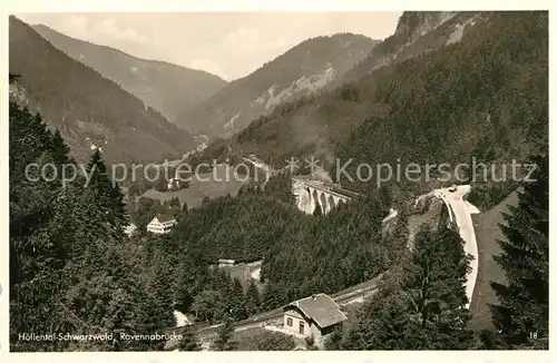 AK / Ansichtskarte Hoellental Schwarzwald mit Ravennabruecke Kat. Buchenbach