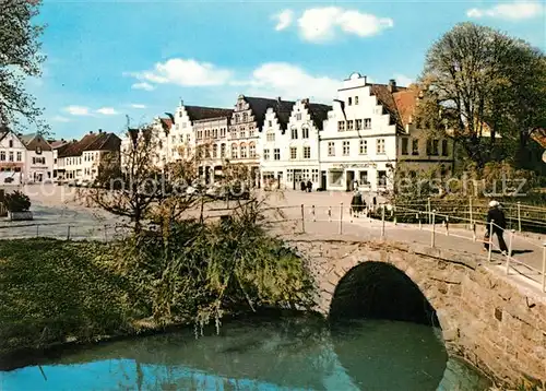 AK / Ansichtskarte Friedrichstadt Eider Marktplatz Steinerne Bruecke Giebelhaeuser Kat. Friedrichstadt