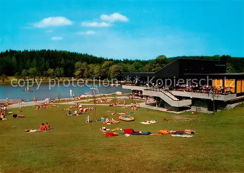 AK / Ansichtskarte Lichtenberg Oberfranken Restaurant Seeterrassen Schwimmbad Kat. Lichtenberg