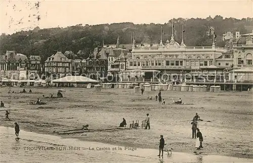 AK / Ansichtskarte Trouville sur Mer Casino et la plage Kat. Trouville sur Mer