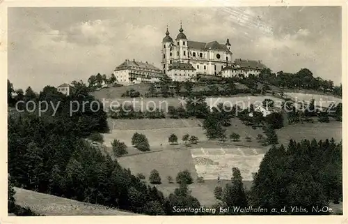 AK / Ansichtskarte Waidhofen Ybbs Sonntagsberg mit Basilika Wallfahrtskirche Kat. Waidhofen an der Ybbs