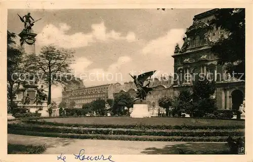 AK / Ansichtskarte Paris Musee Le Louvre Square et Monument de Gambetta Kat. Paris