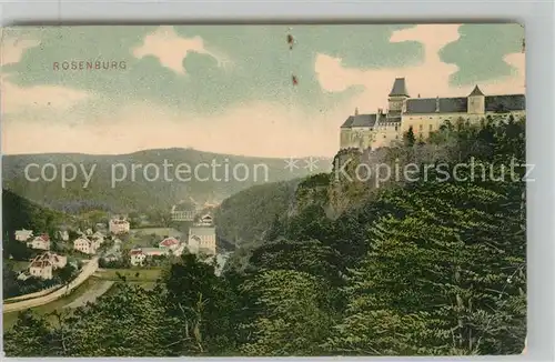 AK / Ansichtskarte Rosenburg Kamp Panorama mit Schloss Kat. Rosenburg Mold