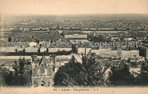 AK / Ansichtskarte Lyon France Vue generale Kat. Lyon