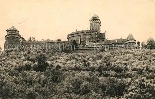 AK / Ansichtskarte Hohkoenigsburg Haut Koenigsbourg Suedseite Gr Bollwerk Hochschloss Kl Bollwerk Kat. Orschwiller