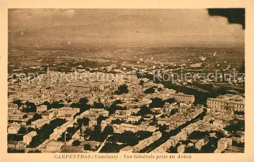 AK / Ansichtskarte Carpentras Vue generale aerienne Kat. Carpentras