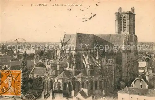 AK / Ansichtskarte Troyes Aube Le Chevet de la Cathedrale Kat. Troyes