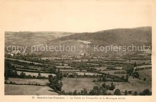 AK / Ansichtskarte Quarre les Tombes La Vallee de Trinquelin et la Montagne brulee Kat. Quarre les Tombes