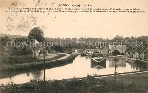 AK / Ansichtskarte Rogny les Sept Ecluses Le canal de Briare Kat. Rogny les Sept Ecluses