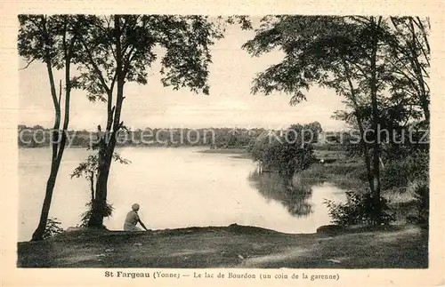 AK / Ansichtskarte Saint Fargeau Yonne Le lac de Bourdon Kat. Saint Fargeau