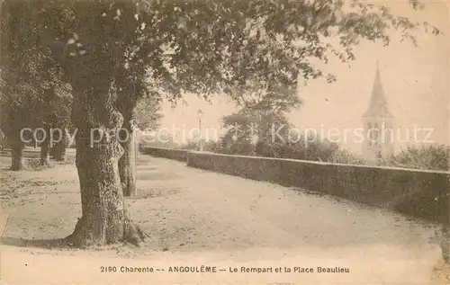 AK / Ansichtskarte La Charente Angouleme Le Rempart et la Place Beaulieu Kat. Le Fleix