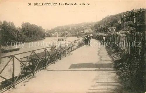 AK / Ansichtskarte Billancourt Boulogne Les Bords de la Seine Kat. Boulogne Billancourt