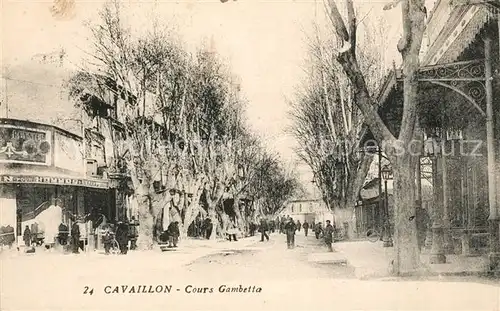 AK / Ansichtskarte Cavaillon Cours Gambetta Kat. Cavaillon