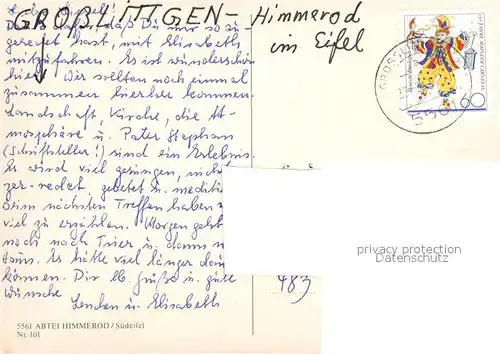 AK / Ansichtskarte Grosslittgen Abtei Himmerod Suedeifel Fliegeraufnahme Kat. Grosslittgen
