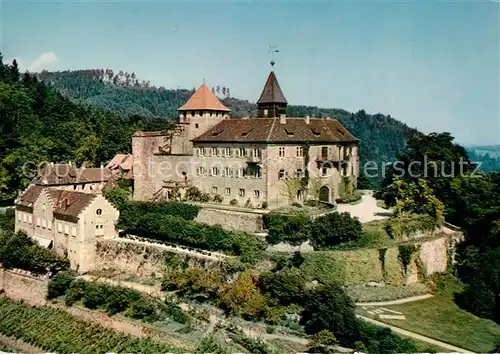 AK / Ansichtskarte Gernsbach Schloss Eberstein im Murgtal Fliegeraufnahme Kat. Gernsbach