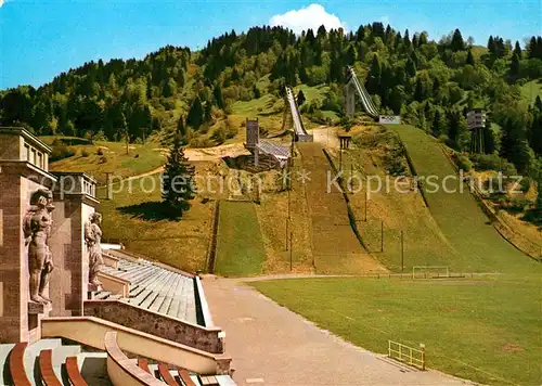 AK / Ansichtskarte Garmisch Partenkirchen Olympia Skistadion im Sommer Kat. Garmisch Partenkirchen