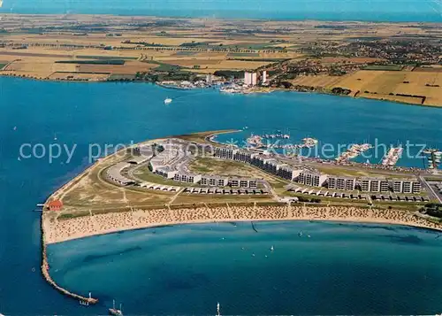 AK / Ansichtskarte Burg Fehmarn Ostseebad Fliegeraufnahme Kat. Fehmarn