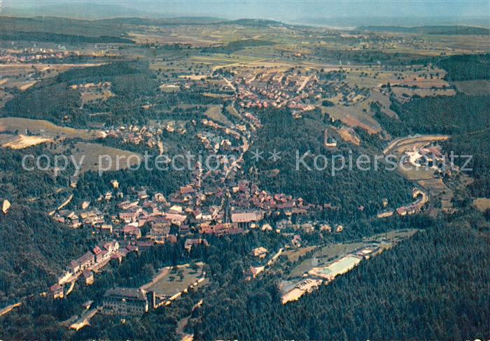 AK / Ansichtskarte Stromberg Hunsrueck Fliegeraufnahme Kurhaus Kat