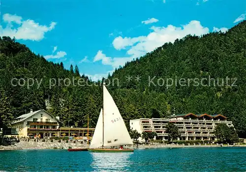 AK / Ansichtskarte Urfeld Walchensee Hotel Post Kat. Kochel a.See