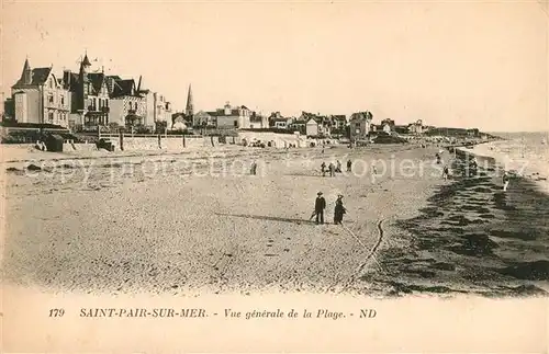 AK / Ansichtskarte Saint Pair sur Mer Vue generale de la Plage Kat. Saint Pair sur Mer