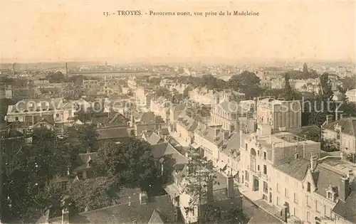 AK / Ansichtskarte Troyes Aube Panorama ouest vue prise de la Madeleine Kat. Troyes