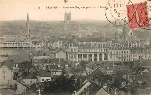 AK / Ansichtskarte Troyes Aube Panorama Est vue prise de la Madeleine Kat. Troyes