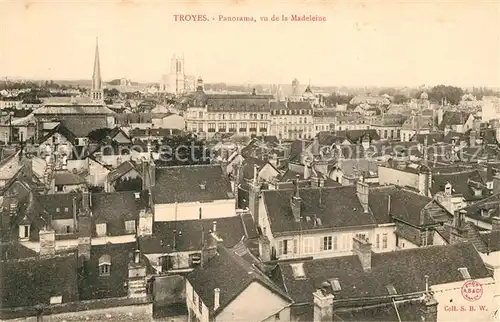 AK / Ansichtskarte Troyes Aube Panorama vu de la Madeleine Kat. Troyes