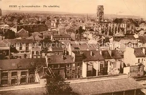 AK / Ansichtskarte Reims Champagne Ardenne La reconstruction  Kat. Reims