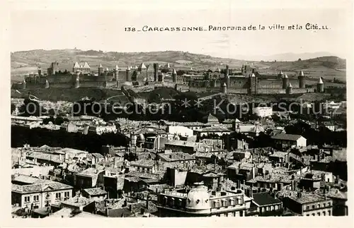AK / Ansichtskarte Carcassonne Panorama de la ville et la Cite Kat. Carcassonne