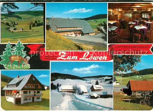 AK / Ansichtskarte Langenordnach Gasthaus Pension Zum Loewen Kat. Titisee Neustadt